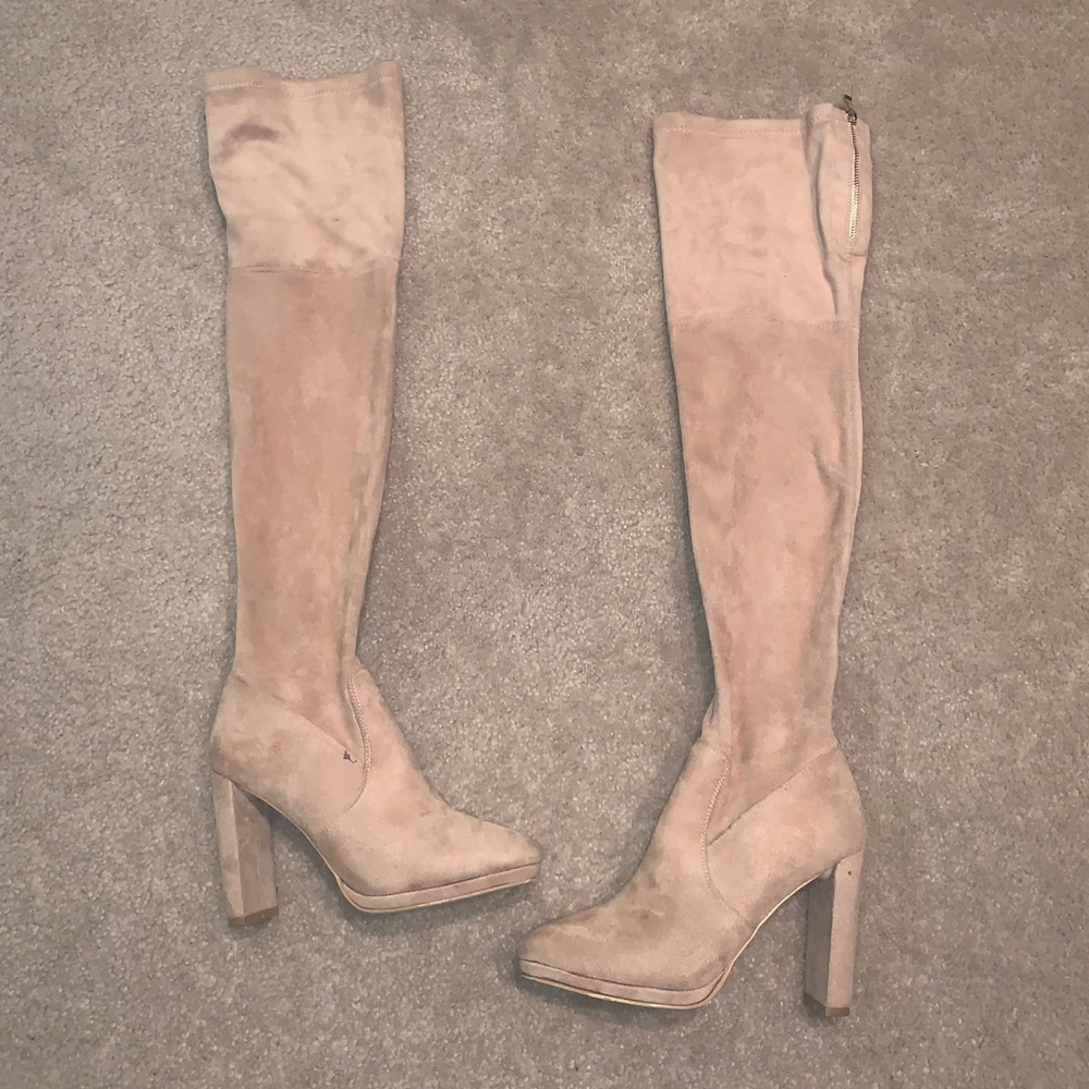 Tan Ego official thigh high boots